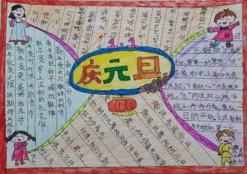 元旦精美手抄报图片大全（3）