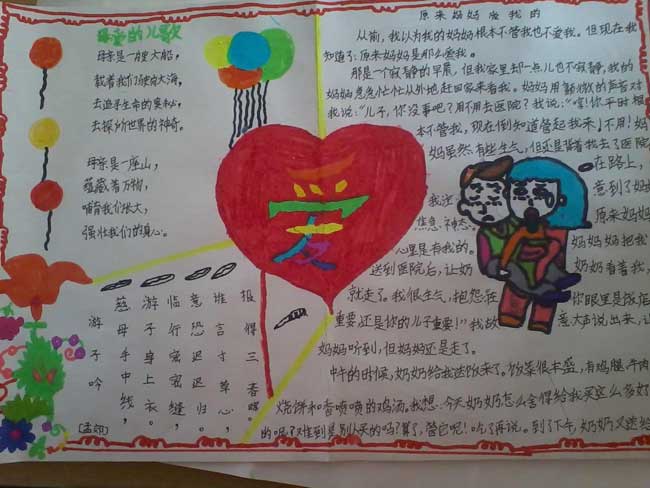 母亲节手抄报图片（3）