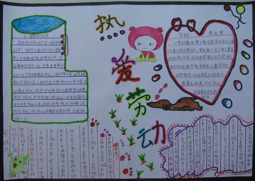 劳动节手抄报图片（4）