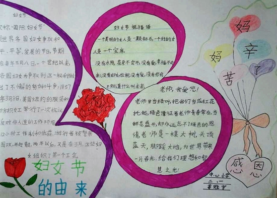 妇女节手抄报图片（1）