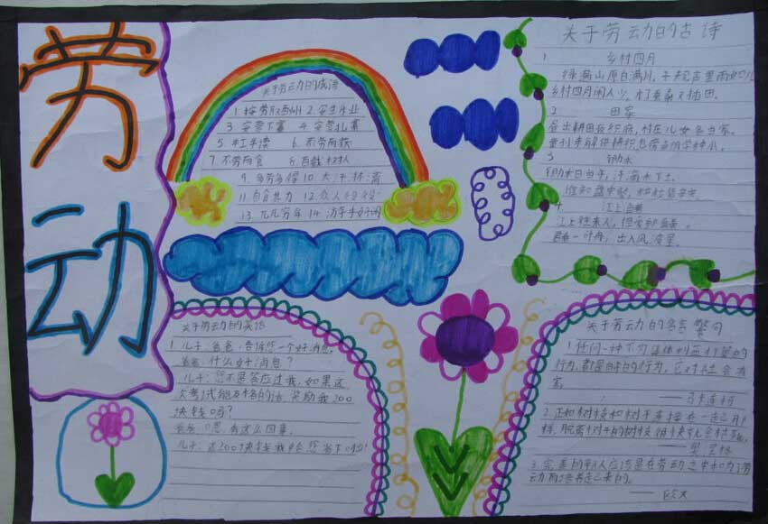 劳动节手抄报（6）