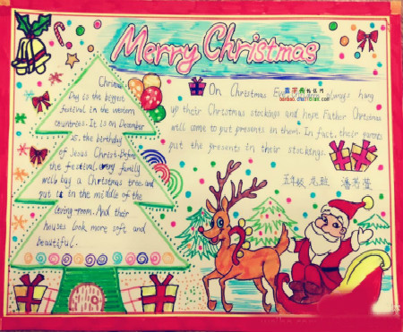圣诞节手抄报版面设计（6）
