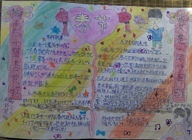小学生春节手抄报（6）