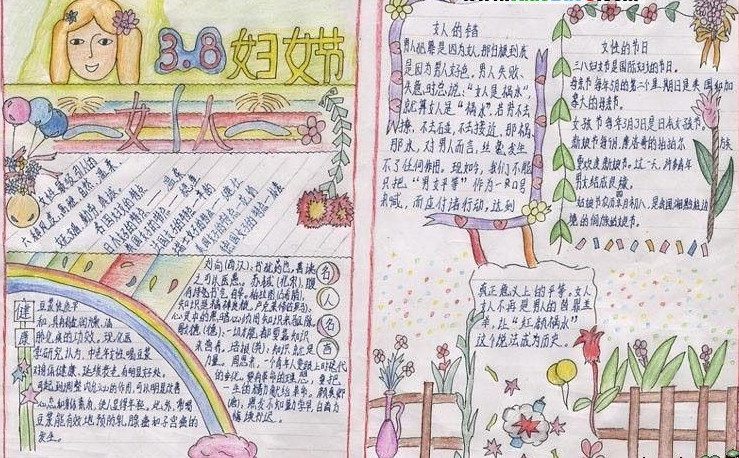 感恩三八节手抄报资料（1）