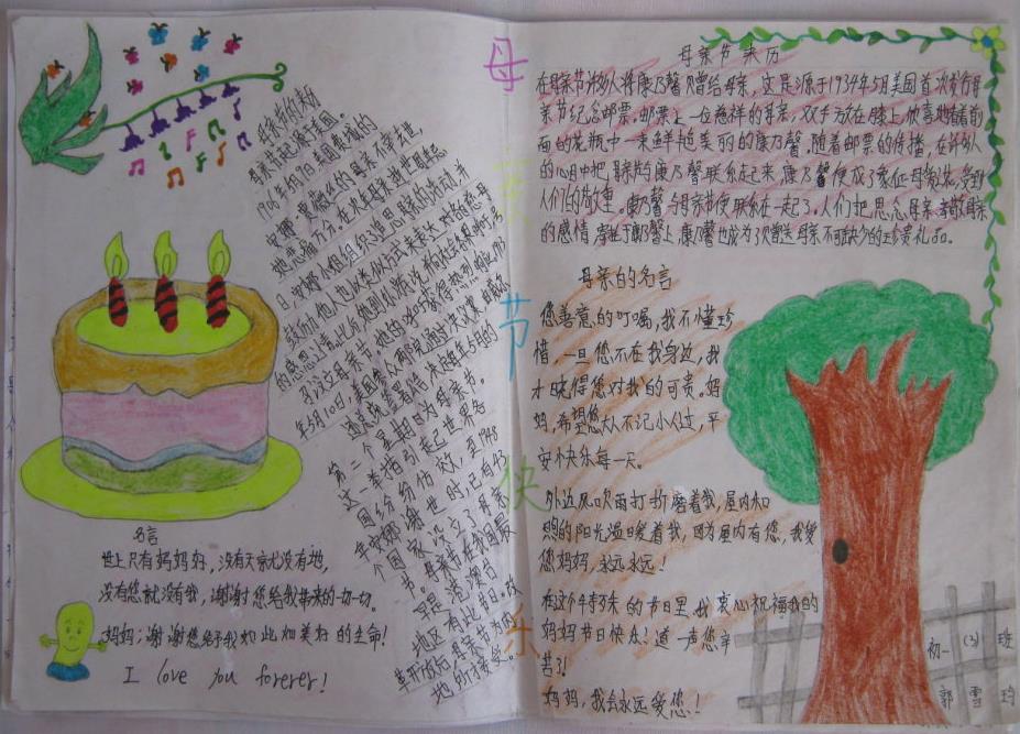 母亲节手抄报图片（2）