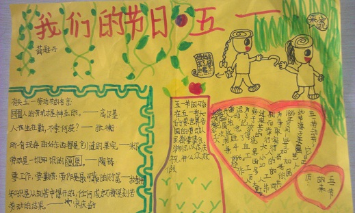 五年级劳动节手抄报图片（4）