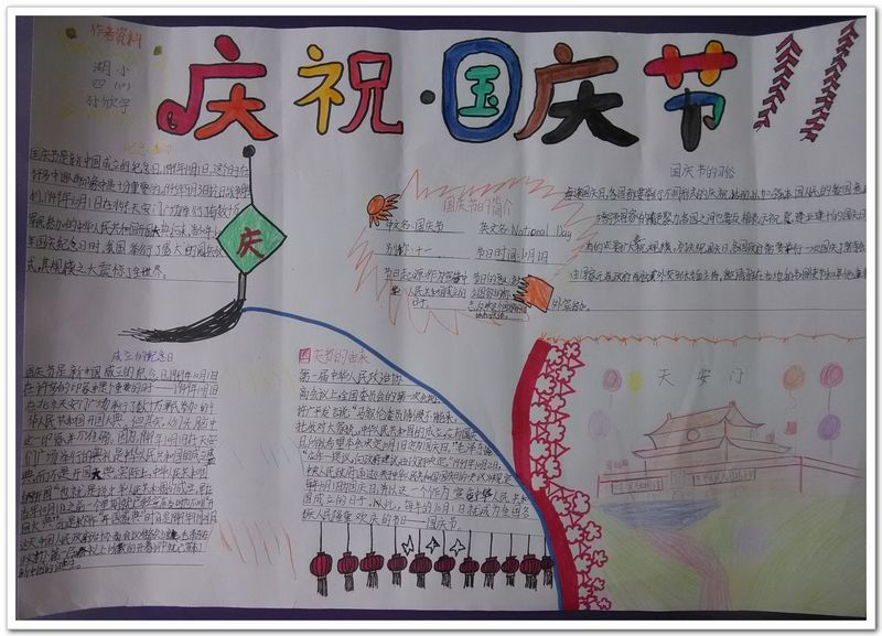 国庆手抄报图片大全