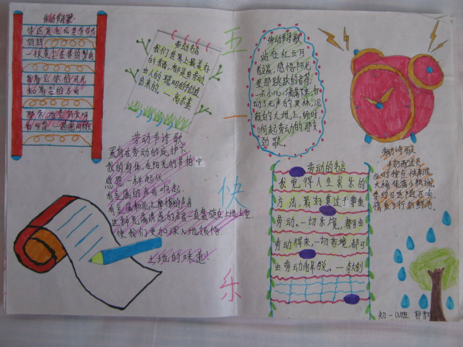 劳动节手抄报图片（3）