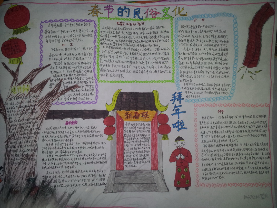 迎新春手抄报大全（5）