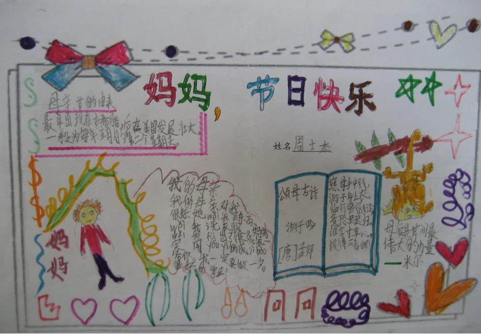 母亲节手抄报图片（4）