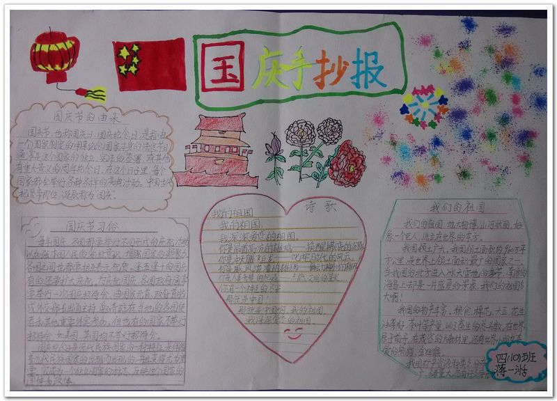 国庆手抄报图片大全