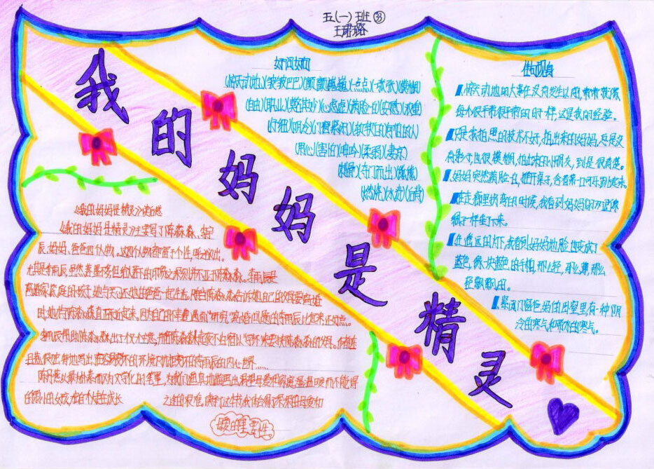 母亲节手抄报资料（7）