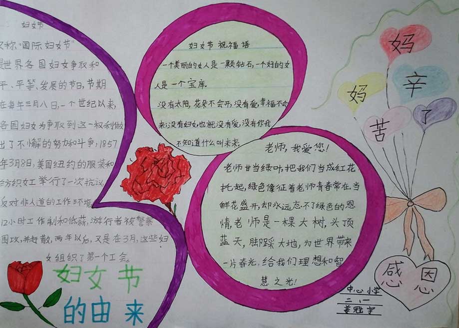 妇女节手抄报内容（5）