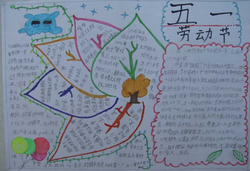 劳动节手抄报图片（1）