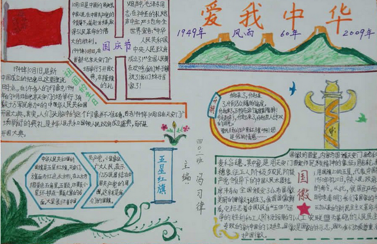 国庆节手抄报图片（9）