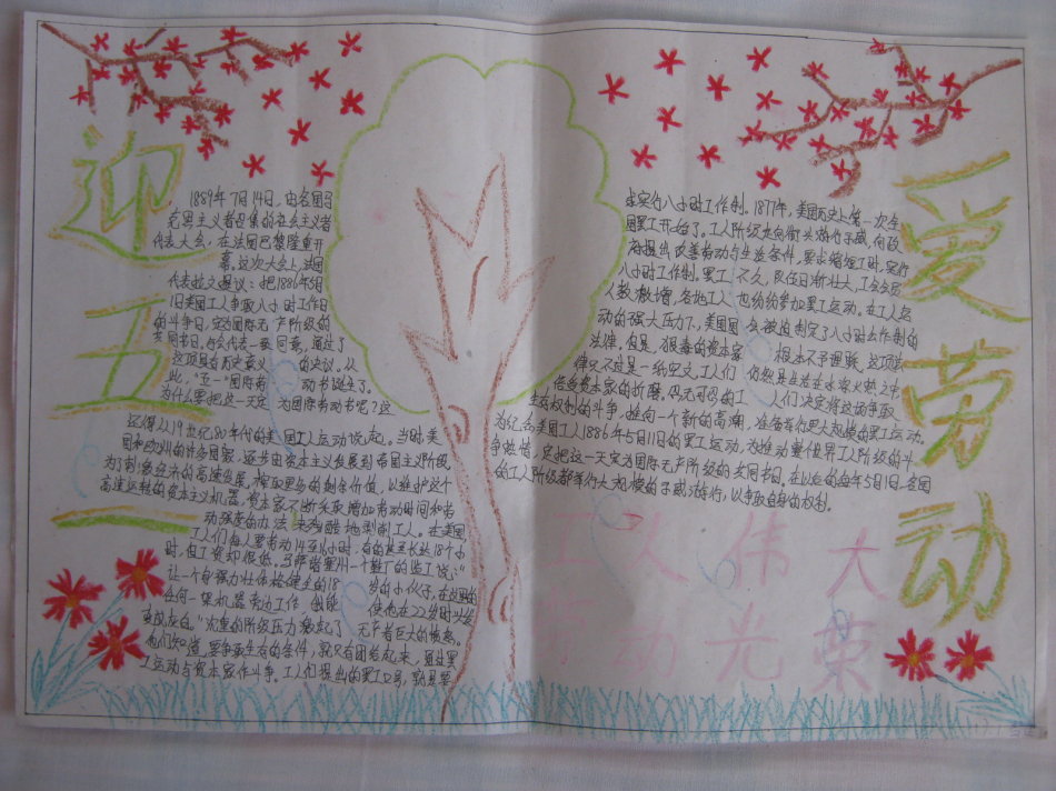 劳动节手抄报图片（1）