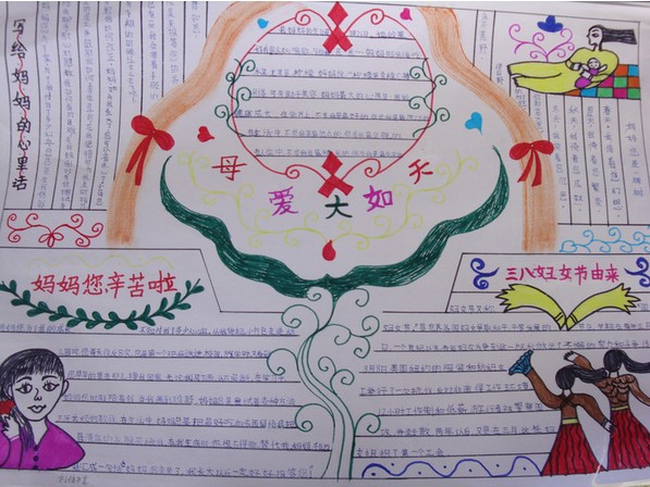 妇女节手抄报图片（4）