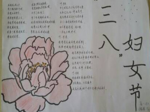 妇女节手抄报图片（5）