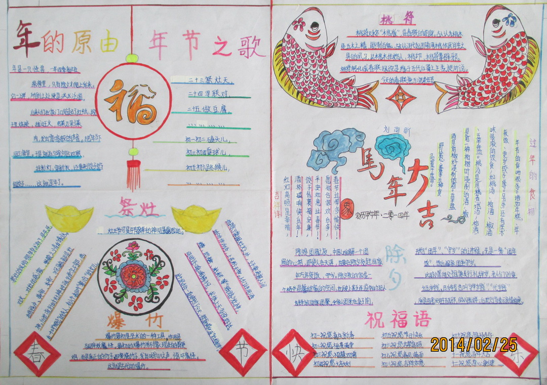 四年级春节手抄报（6）