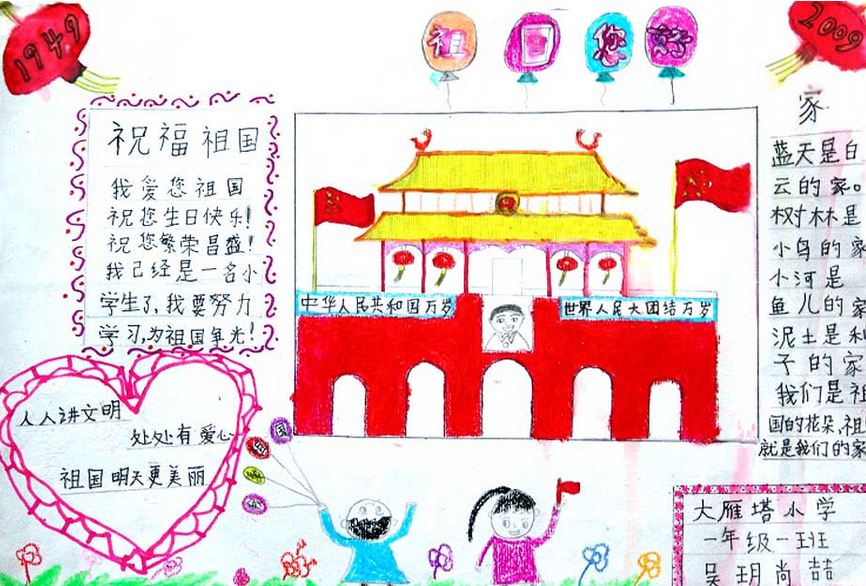 国庆节手抄报（6）