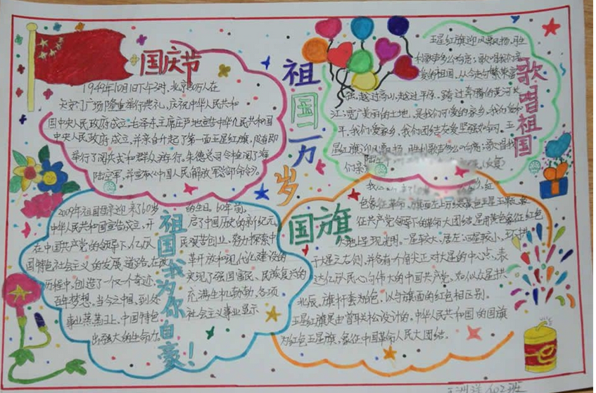 小学生国庆节手抄报（3）