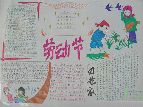 欢度劳动节手抄报图片（2）