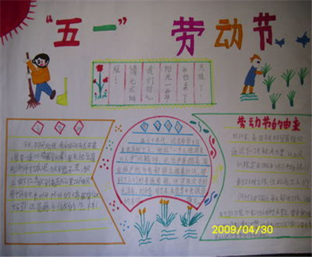 劳动节手抄报图片（4）