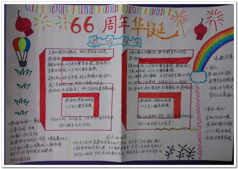 国庆手抄报图片大全