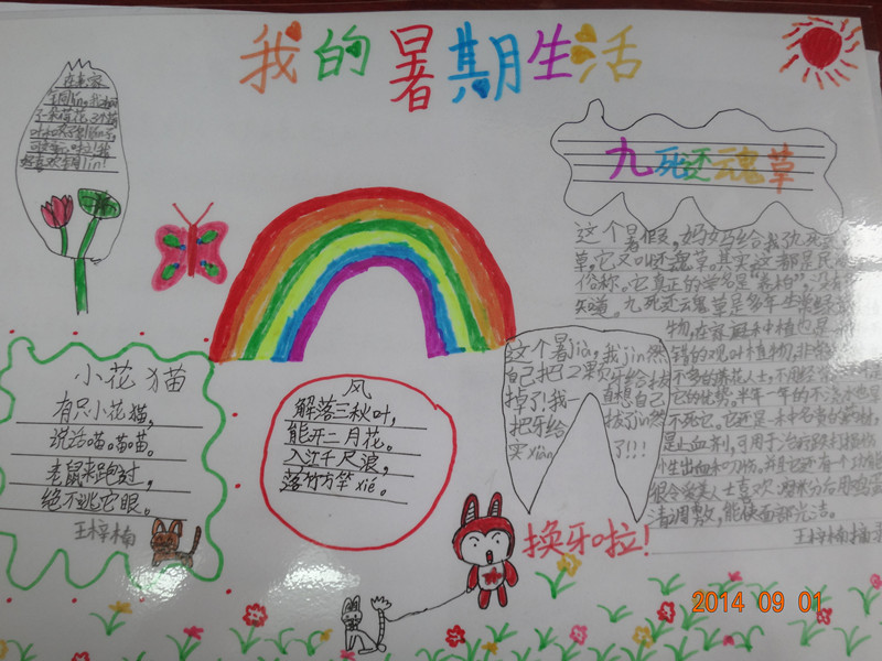 暑假生活手抄报图片（3）