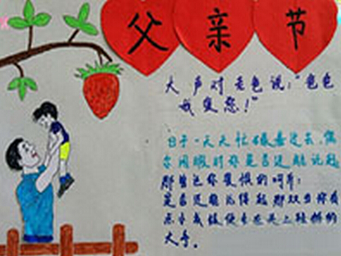 祝福父亲节手抄报图片（4）