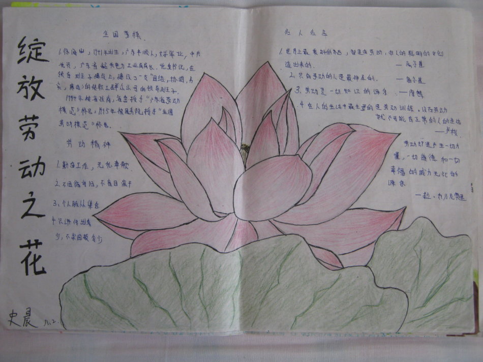 五一手抄报图片（5）