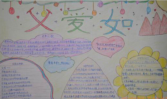 感恩父亲节手抄报（6）