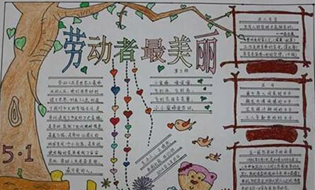 三年级劳动节手抄报（5）
