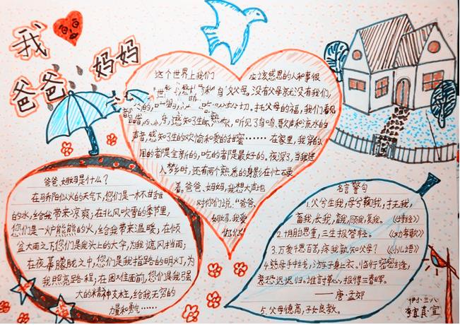 父亲节手抄报图片（8）