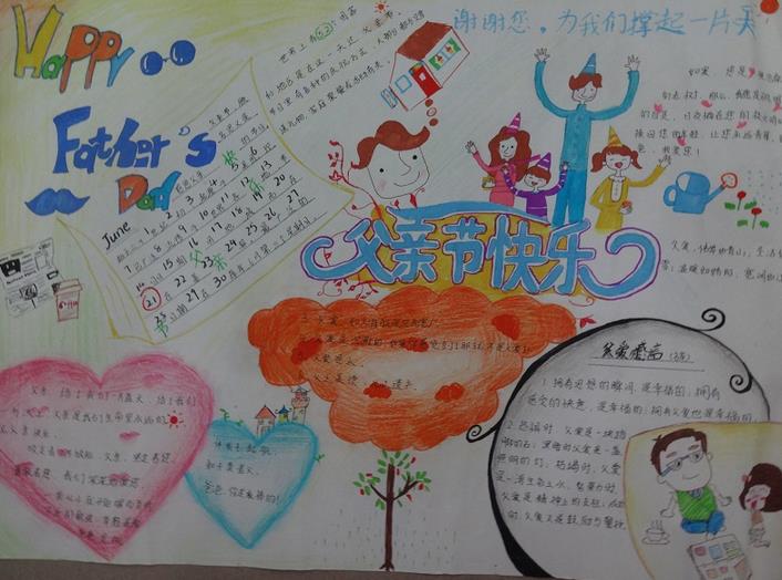 父亲节手抄报（1）
