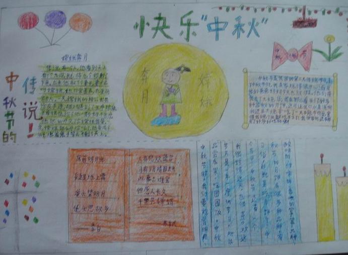 迎中秋手抄报图片（9）