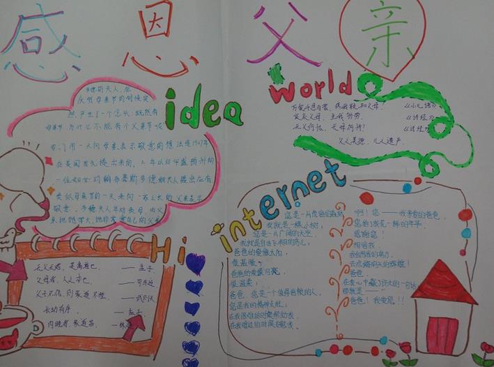 父亲节手抄报（3）