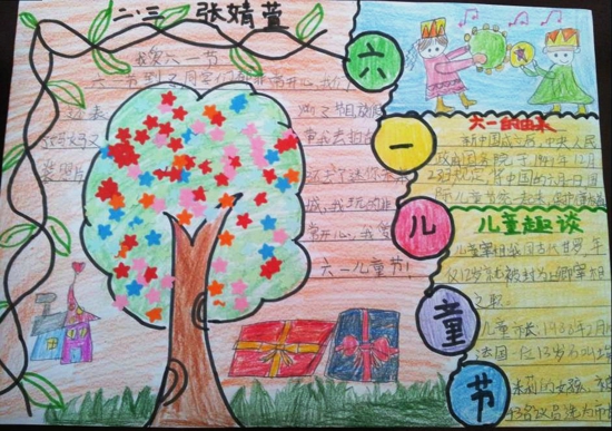 儿童节手抄报版面设计（6）