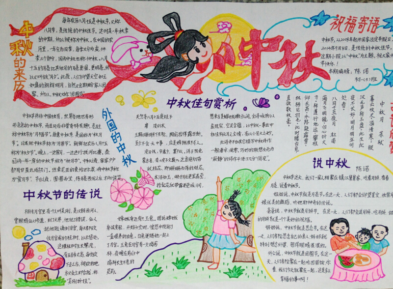 中秋节手抄报图片大全（2）