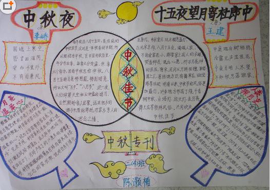 迎中秋手抄报图片（5）