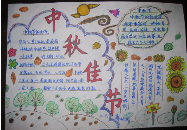 中秋佳节手抄报图片（1）