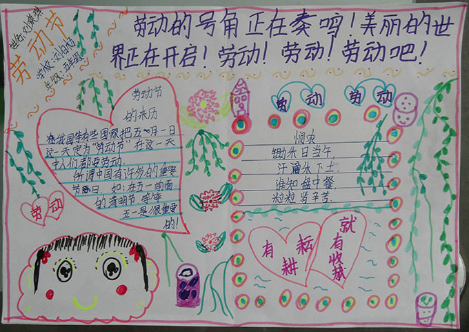 二年级劳动节手抄报（6）