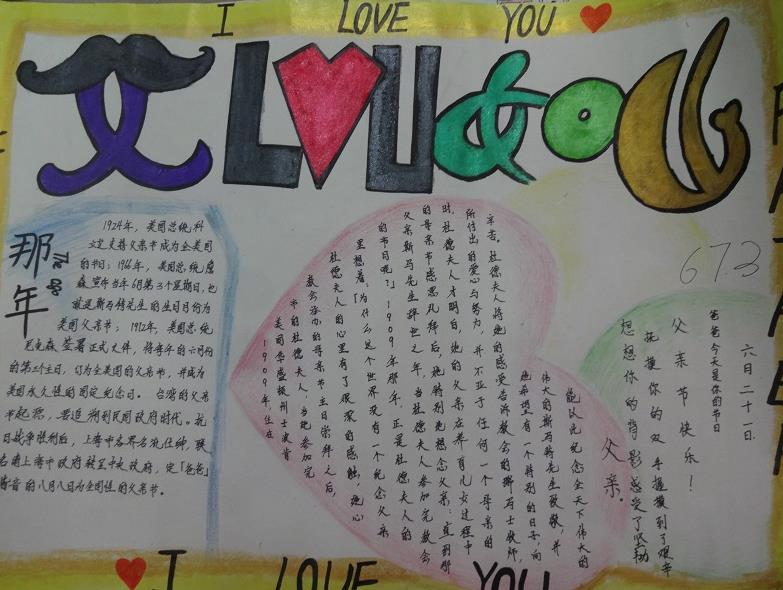 父亲节手抄报图片（4）