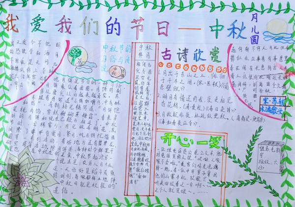 中秋节手抄报图片大全（1）