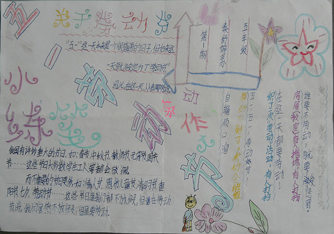 二年级劳动节手抄报（4）