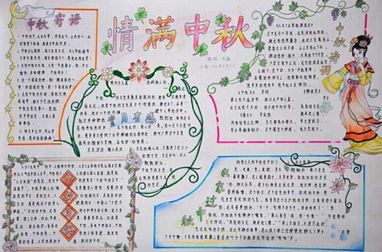 六年级中秋节手抄报（3）