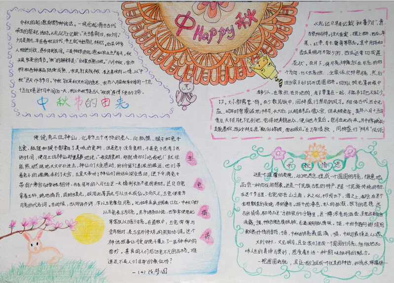 中秋节手抄报图片大全（5）