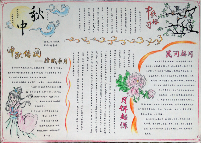 中秋节手抄报图片大全（7）