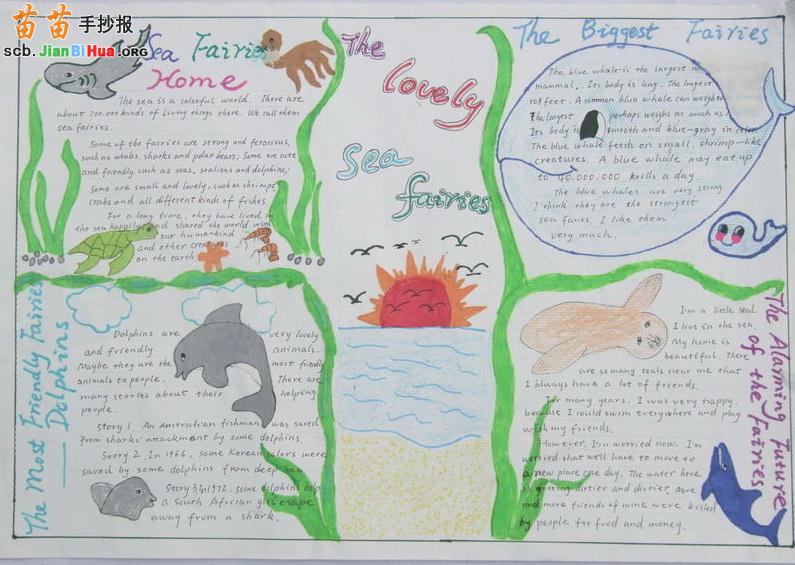 暑假英语手抄报（1）