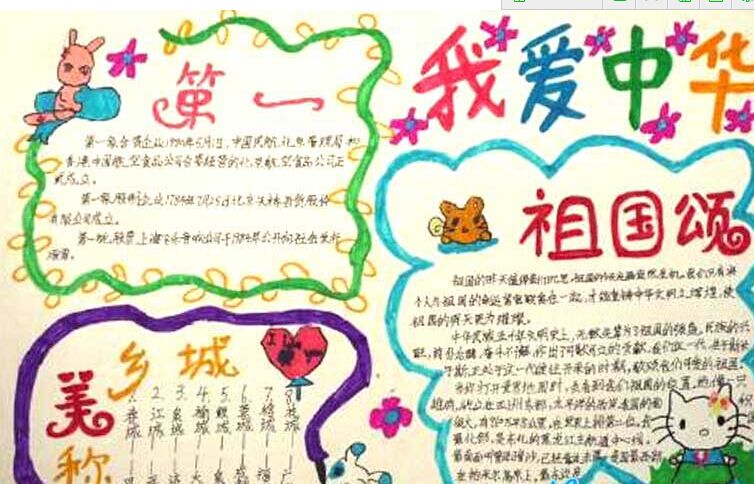 国庆节手抄报图片（4）